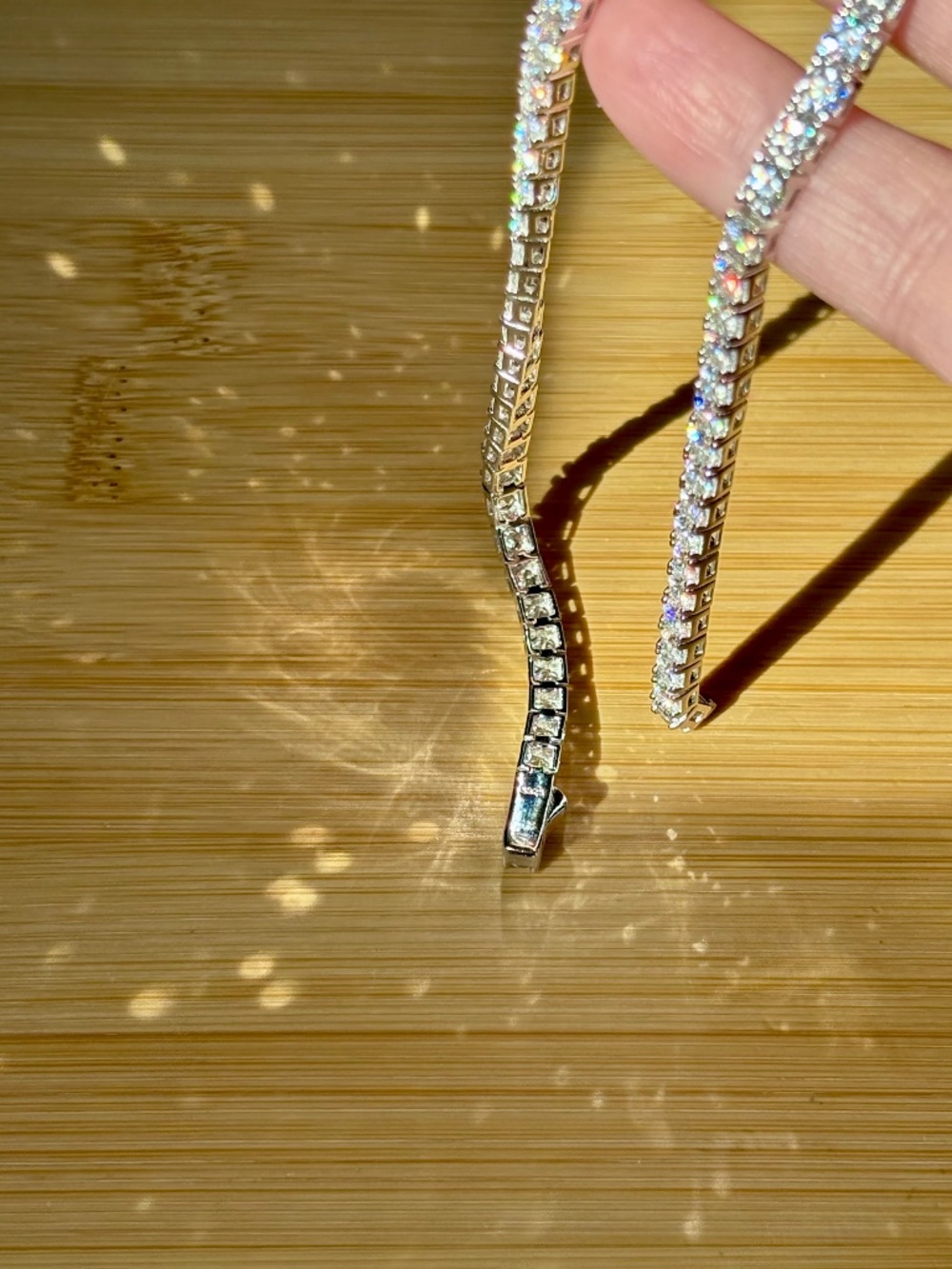 The “Ultimate” Moissanite tennis bracelet in sterling or Argentium silver! - Picture 4 of 16
